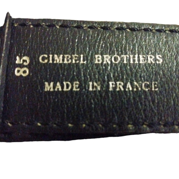 VTG Belt Gimbel Brothers Blk Snake Pattern w. Gold Accents Push Thru Adj. 31-34" - Picture 7 of 9